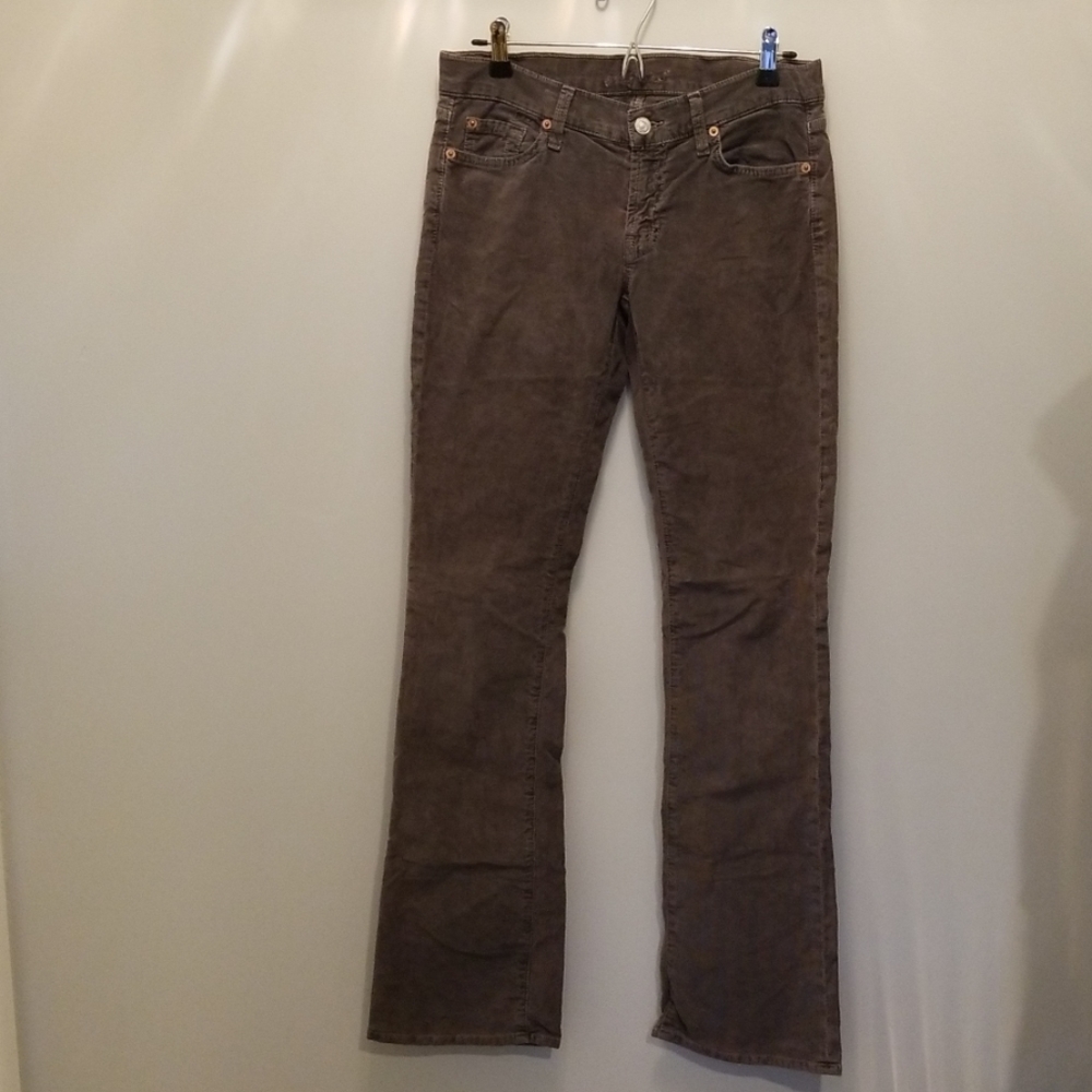 Seven for All Mankind grey corduroy pants